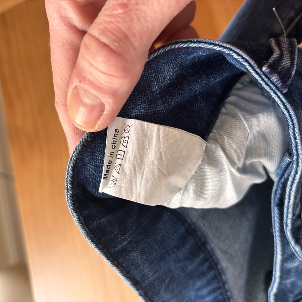 Flaimingals High Rise Barrel Cropped Lived On wash Jeans Large - Picture 9 of 10